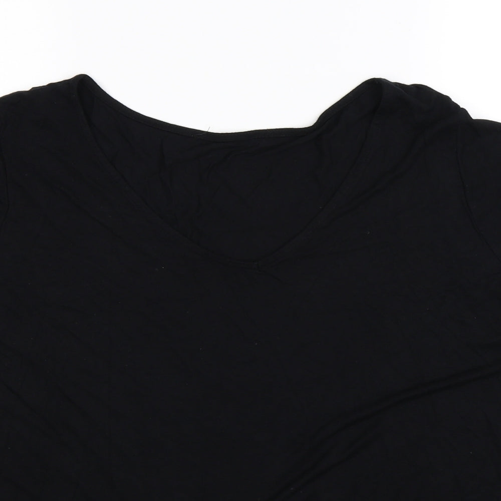 George Womens Black   Basic T-Shirt Size 22