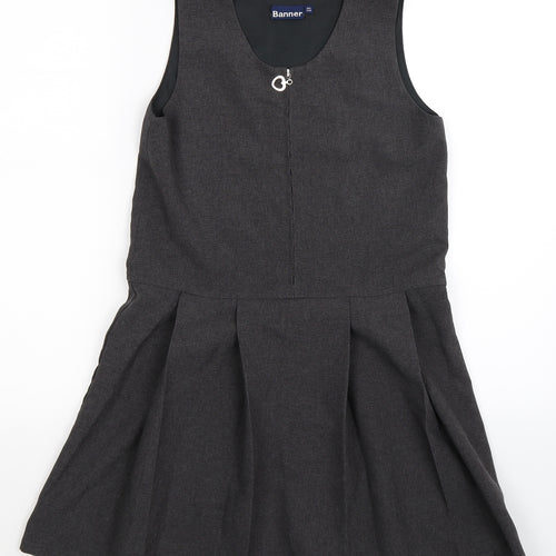 Banner Girls Grey   Fit & Flare  Size 9-10 Years