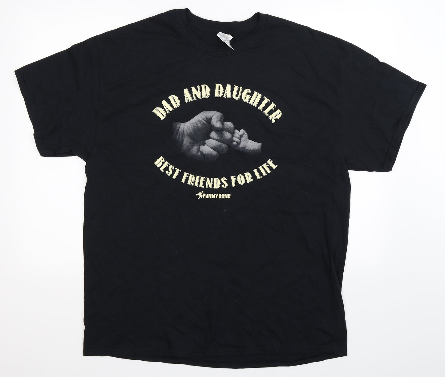 Gildan Mens Black    T-Shirt Size XL