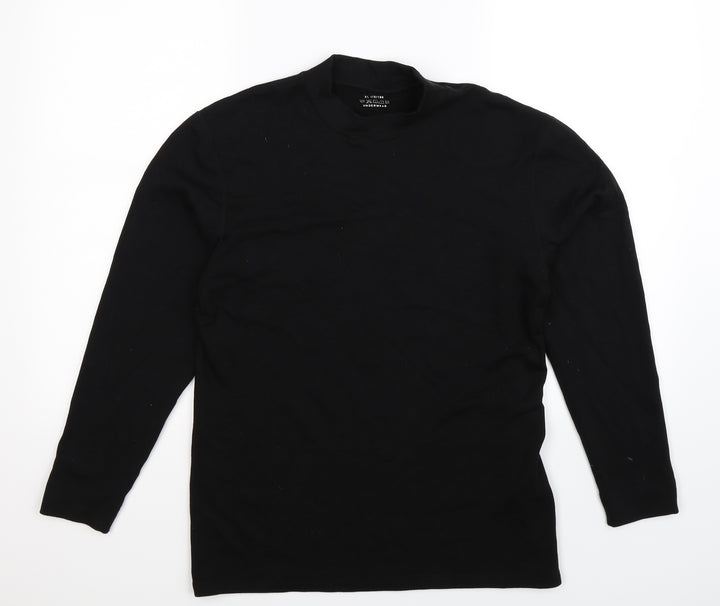 Preworn Womens Black Pullover Sweatshirt Size XL
