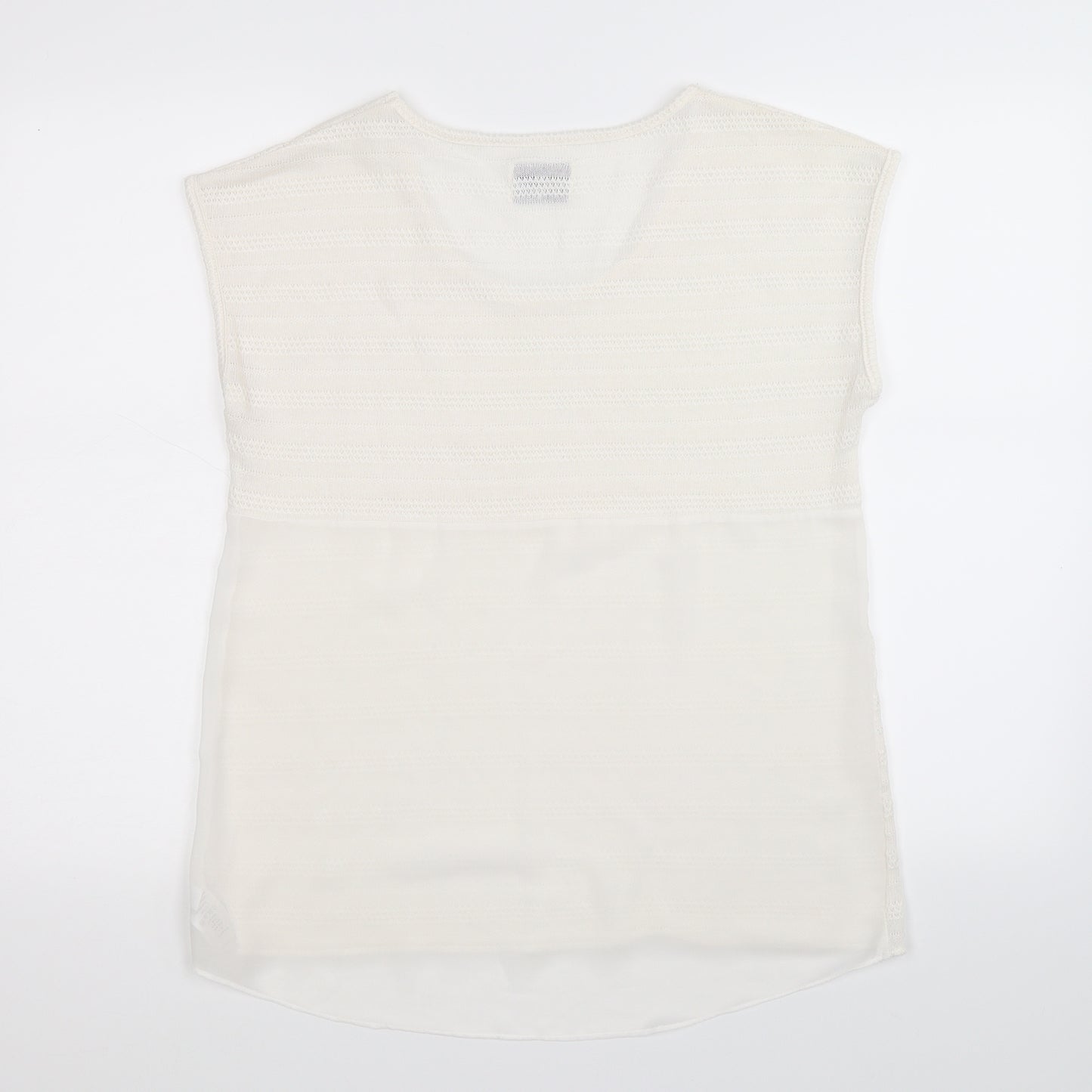 NEXT Womens White  Knit Basic Tank Size 12
