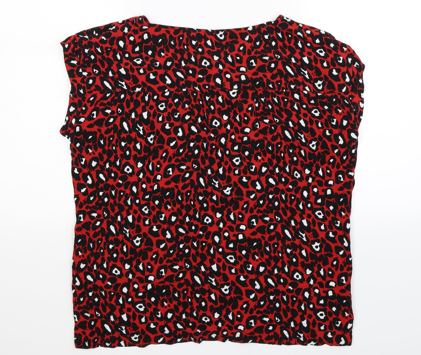 NEXT Womens Red Animal Print  Basic Tank Size 12