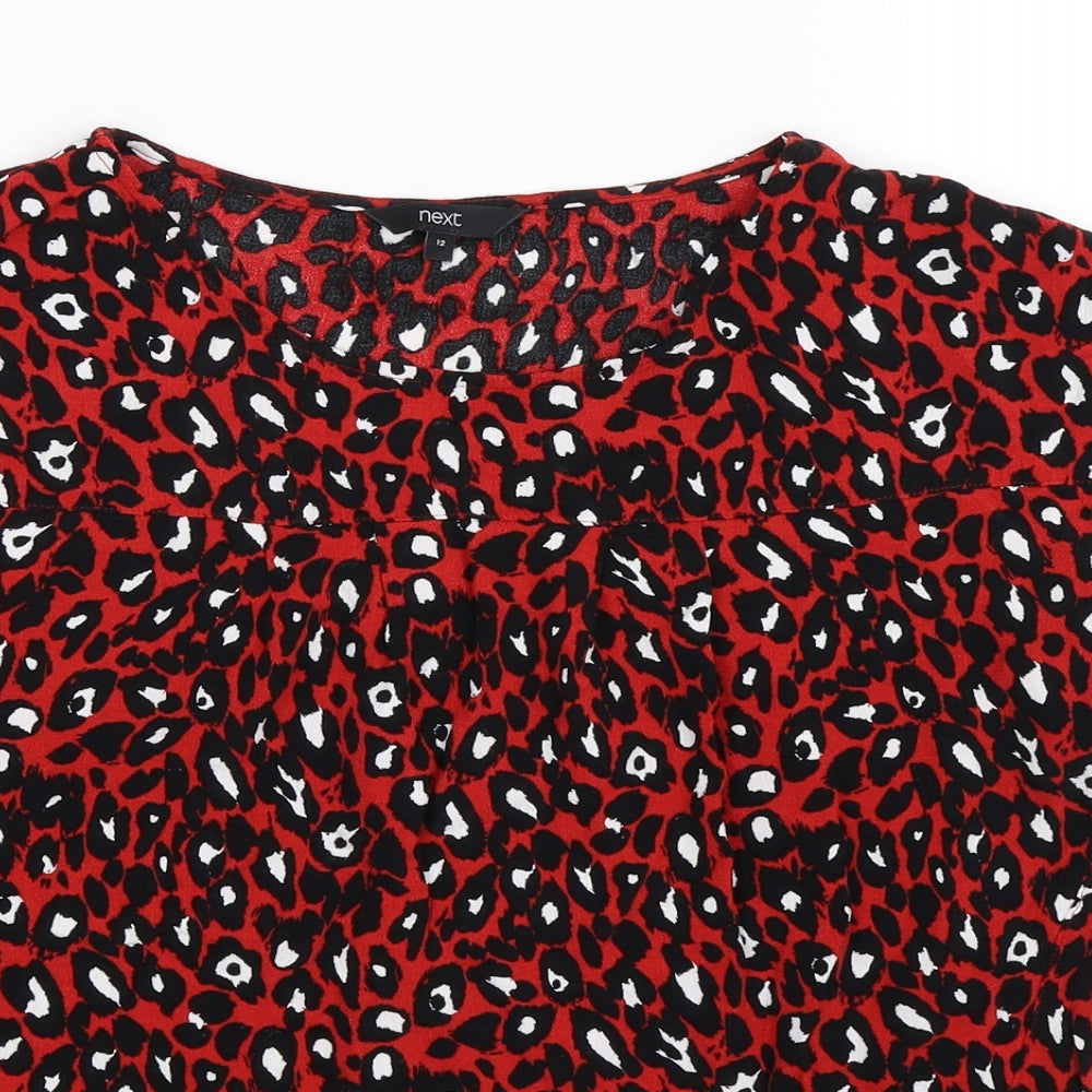 NEXT Womens Red Animal Print  Basic Tank Size 12
