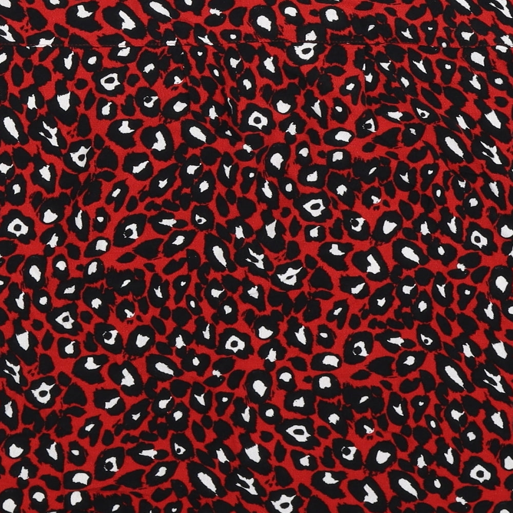 NEXT Womens Red Animal Print  Basic Tank Size 12