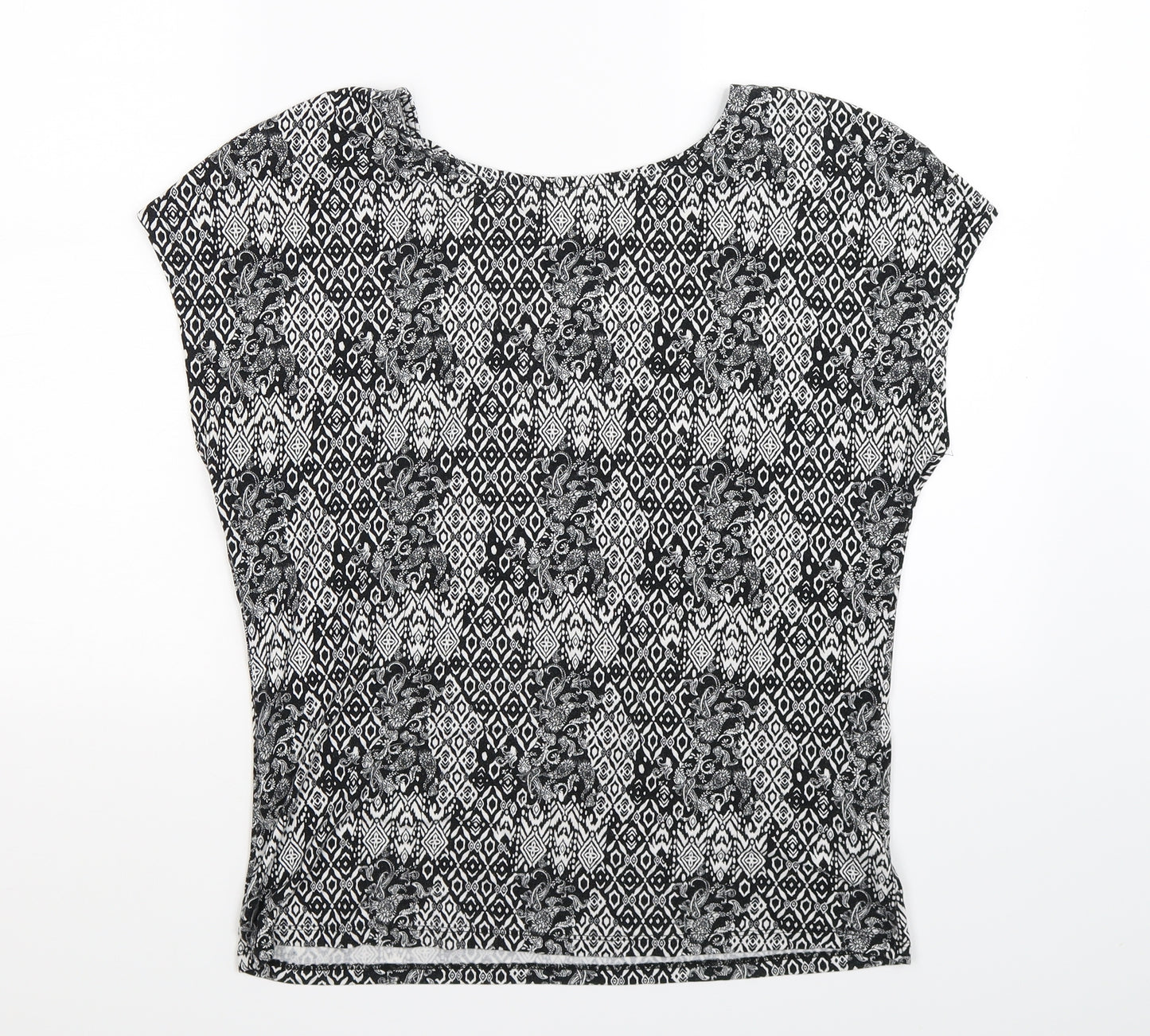 TU Womens Multicoloured Geometric  Basic T-Shirt Size 12