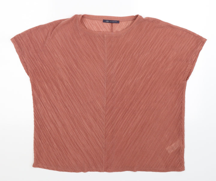 Garfield & Marks Womens Beige   Basic T-Shirt Size 12