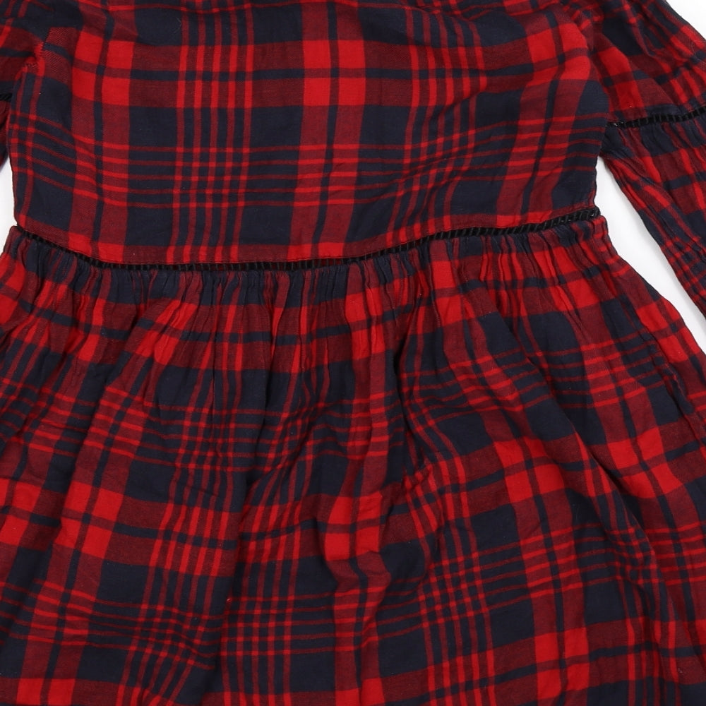 New Look Womens Multicoloured Check  Shirt Dress  Size 8