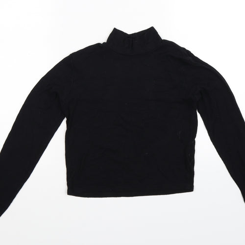 Quiz Womens Black   Cropped T-Shirt Size 12