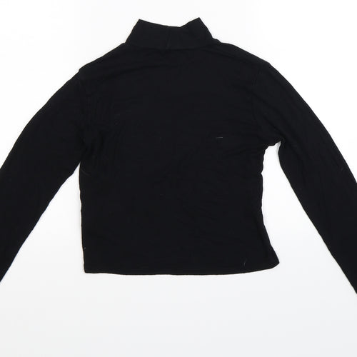 Quiz Womens Black   Cropped T-Shirt Size 12