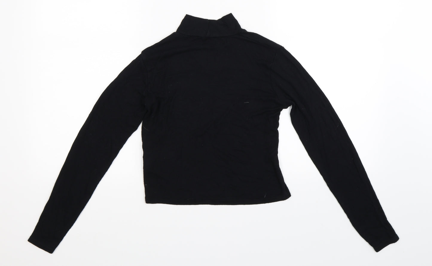 Quiz Womens Black   Cropped T-Shirt Size 12