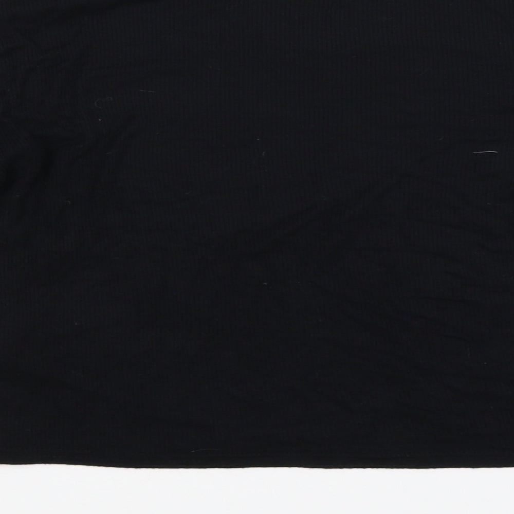 Quiz Womens Black   Cropped T-Shirt Size 12