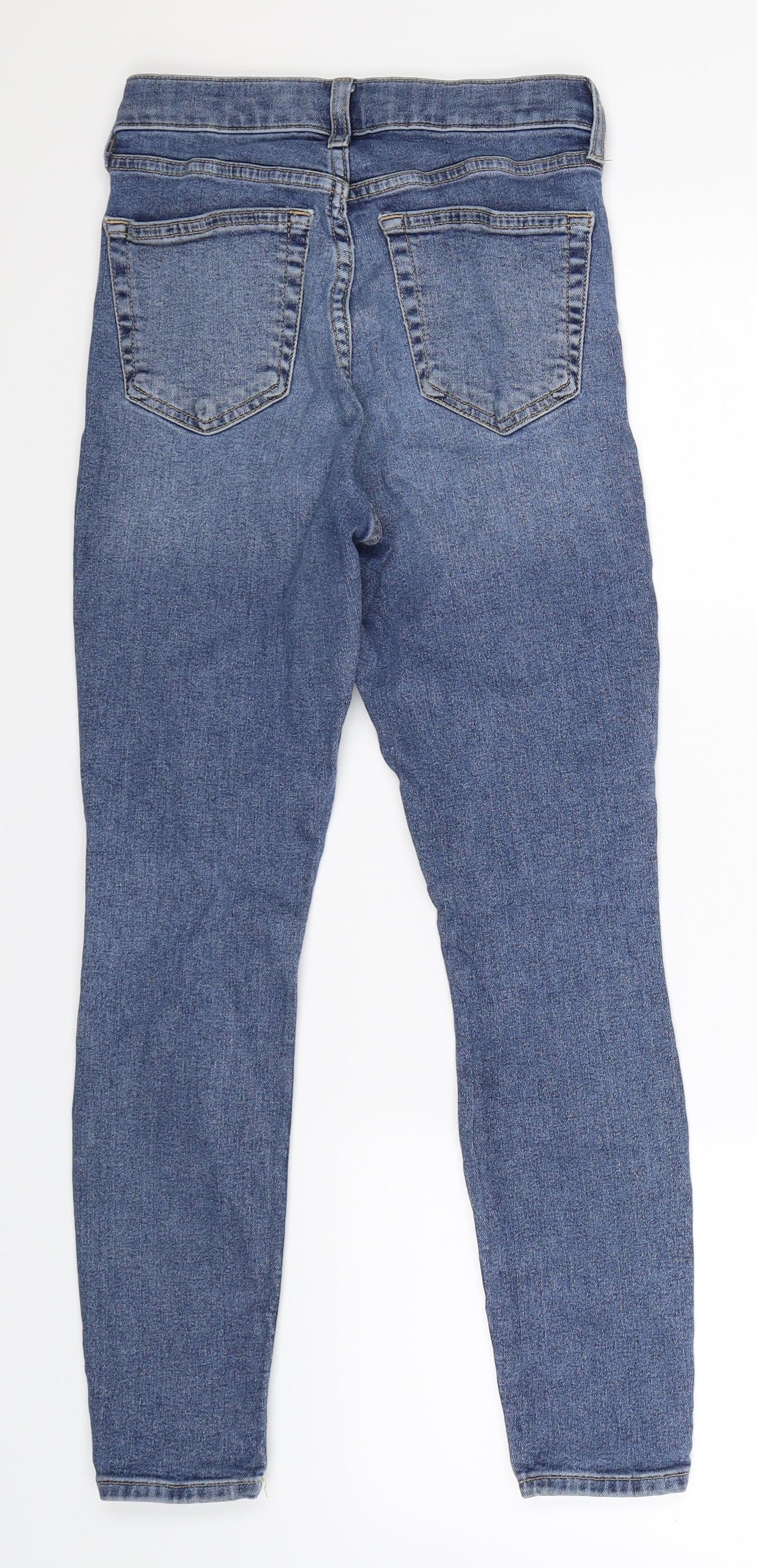 Topshop Womens Blue  Denim Skinny Jeans Size 26 in L26 in