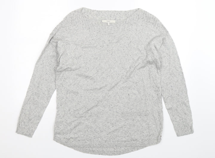 NEXT Womens Grey Knit Pullover Jumper Size 14