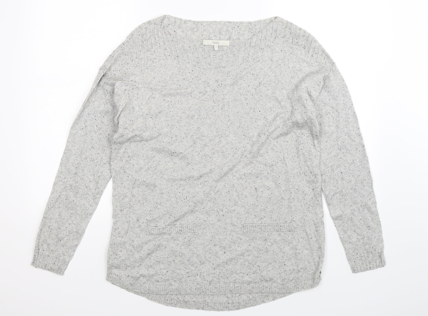 NEXT Womens Grey  Knit Pullover Jumper Size 14