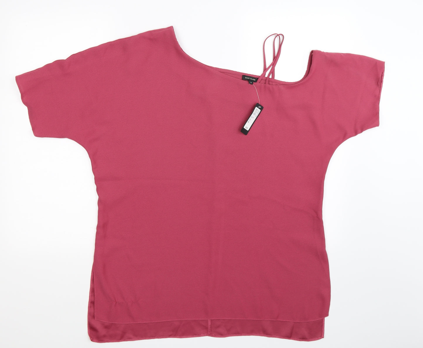 River Island Womens Pink   Basic Blouse Size 14