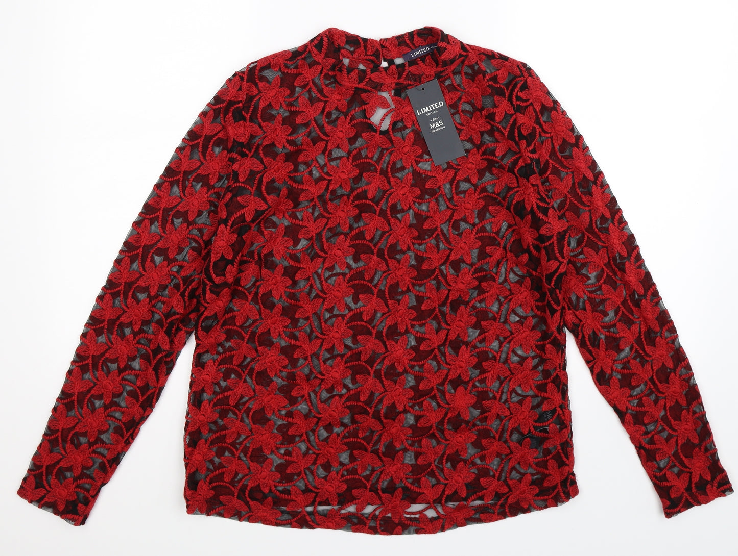 Marks and Spencer Womens Multicoloured Floral  Basic Blouse Size 14
