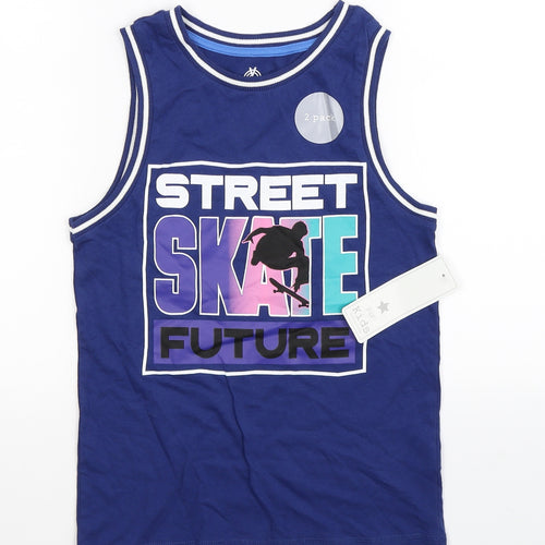 F&F Boys Blue   Basic Tank Size 7-8 Years