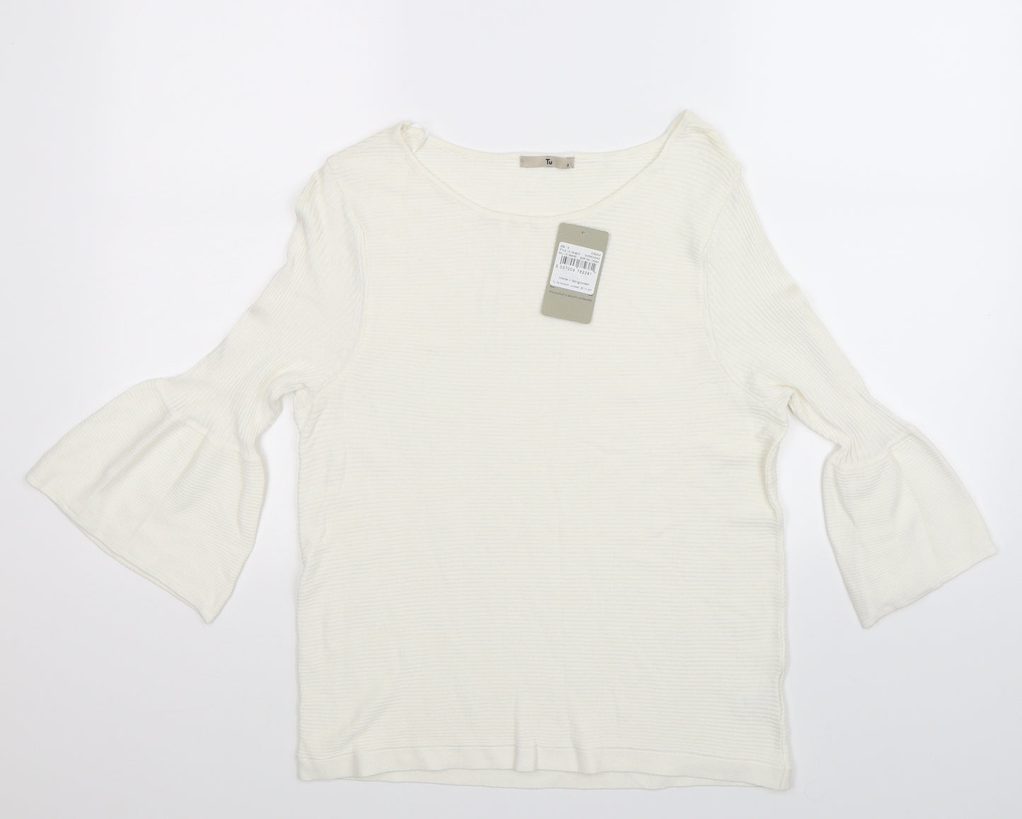TU Womens White   Pullover Jumper Size 16