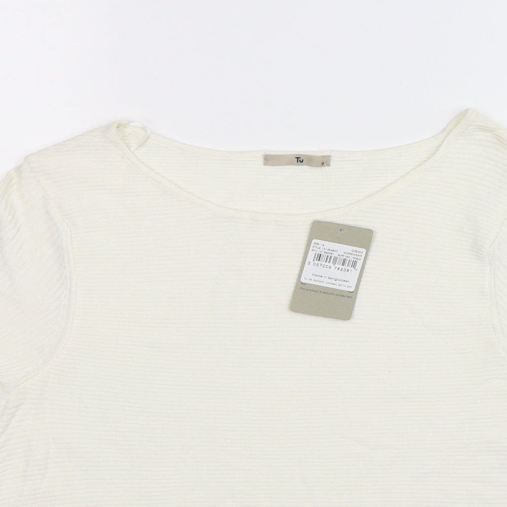 TU Womens White   Pullover Jumper Size 16