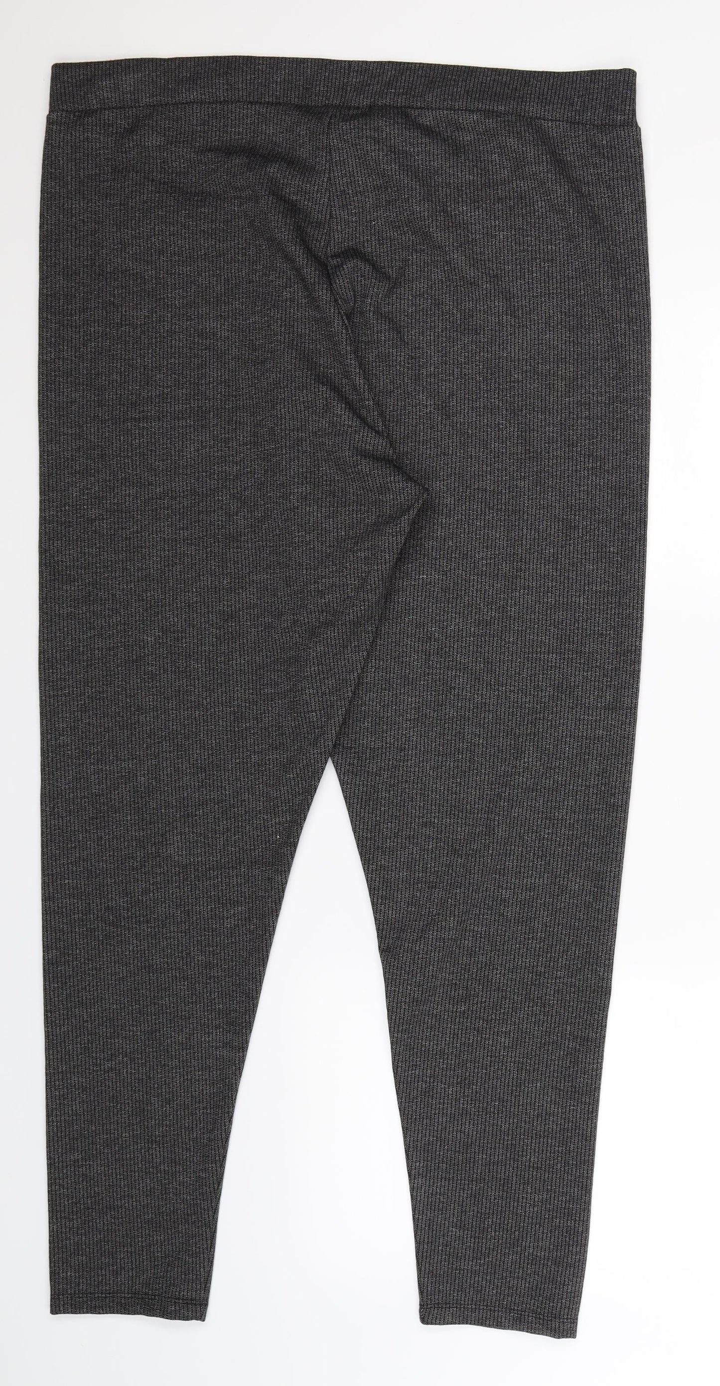 TU Womens Grey Striped  Trousers  Size 20 L30 in