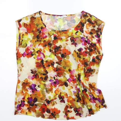 Kaliko Womens Multicoloured Floral  Basic Tank Size 14