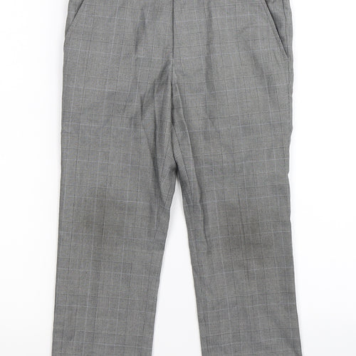 NEXT Boys Grey Check  Dress Pants Trousers Size 7 Years