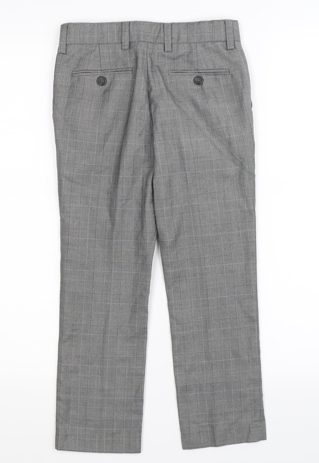 NEXT Boys Grey Check  Dress Pants Trousers Size 7 Years