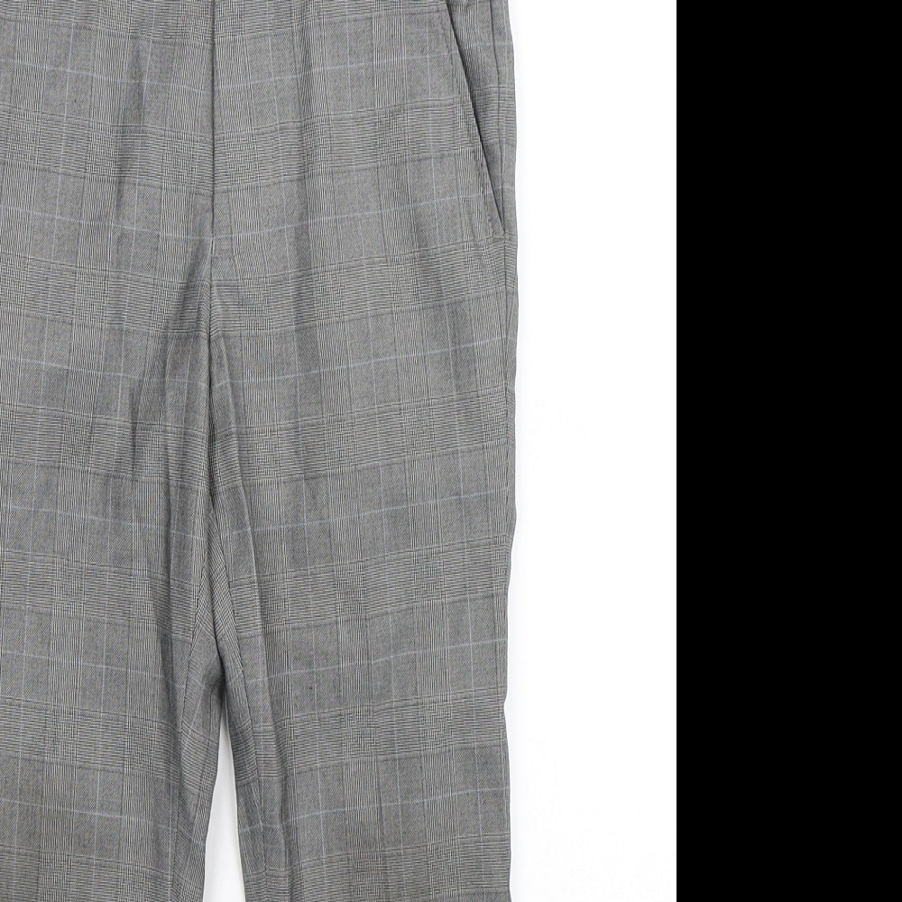 NEXT Boys Grey Check  Dress Pants Trousers Size 7 Years