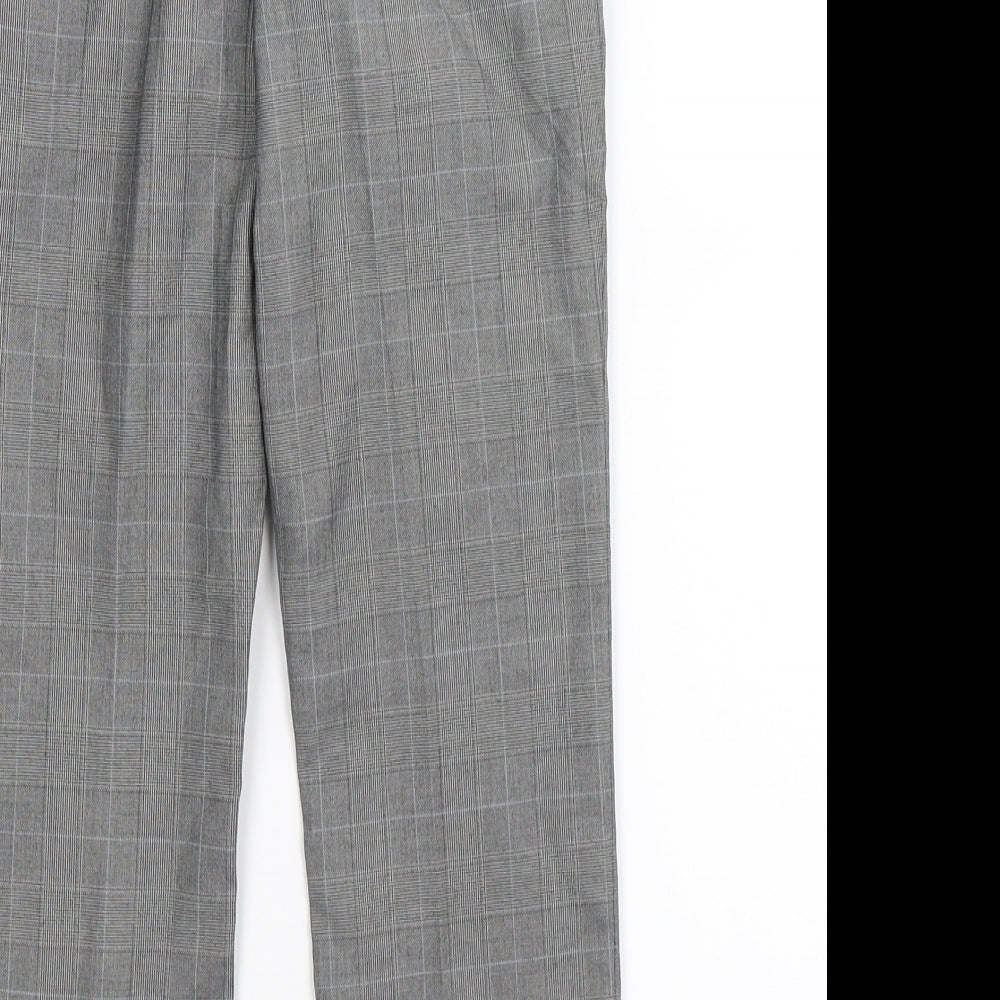 NEXT Boys Grey Check  Dress Pants Trousers Size 7 Years