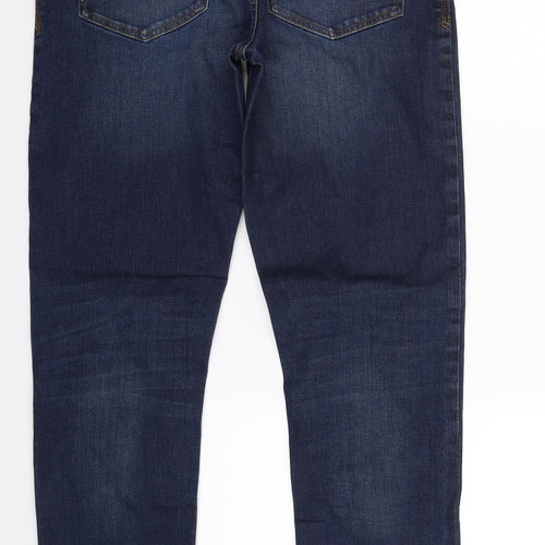 Fat Face Mens Blue  Denim Straight Jeans Size 32 L30 in