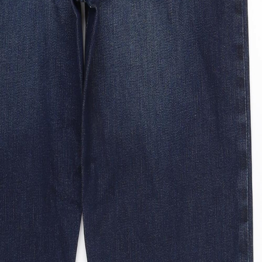 Fat Face Mens Blue  Denim Straight Jeans Size 32 L30 in