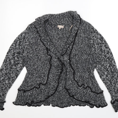 Soon Womens Grey  Knit Cardigan Jumper Size 16