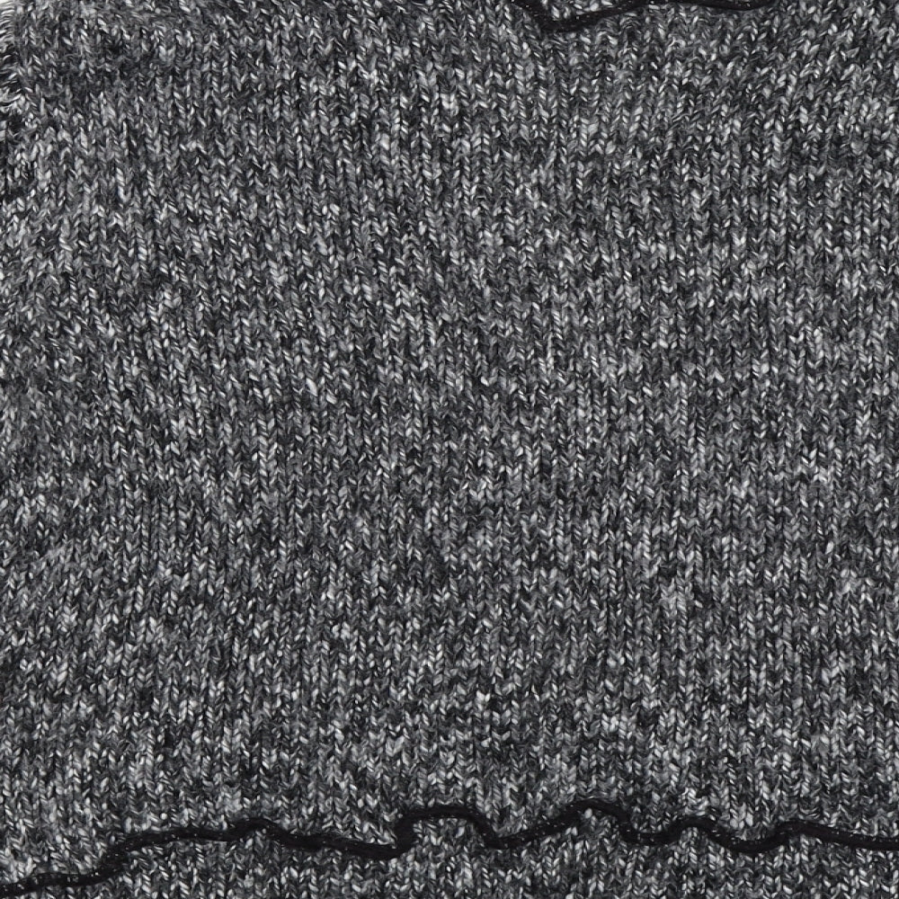 Soon Womens Grey  Knit Cardigan Jumper Size 16