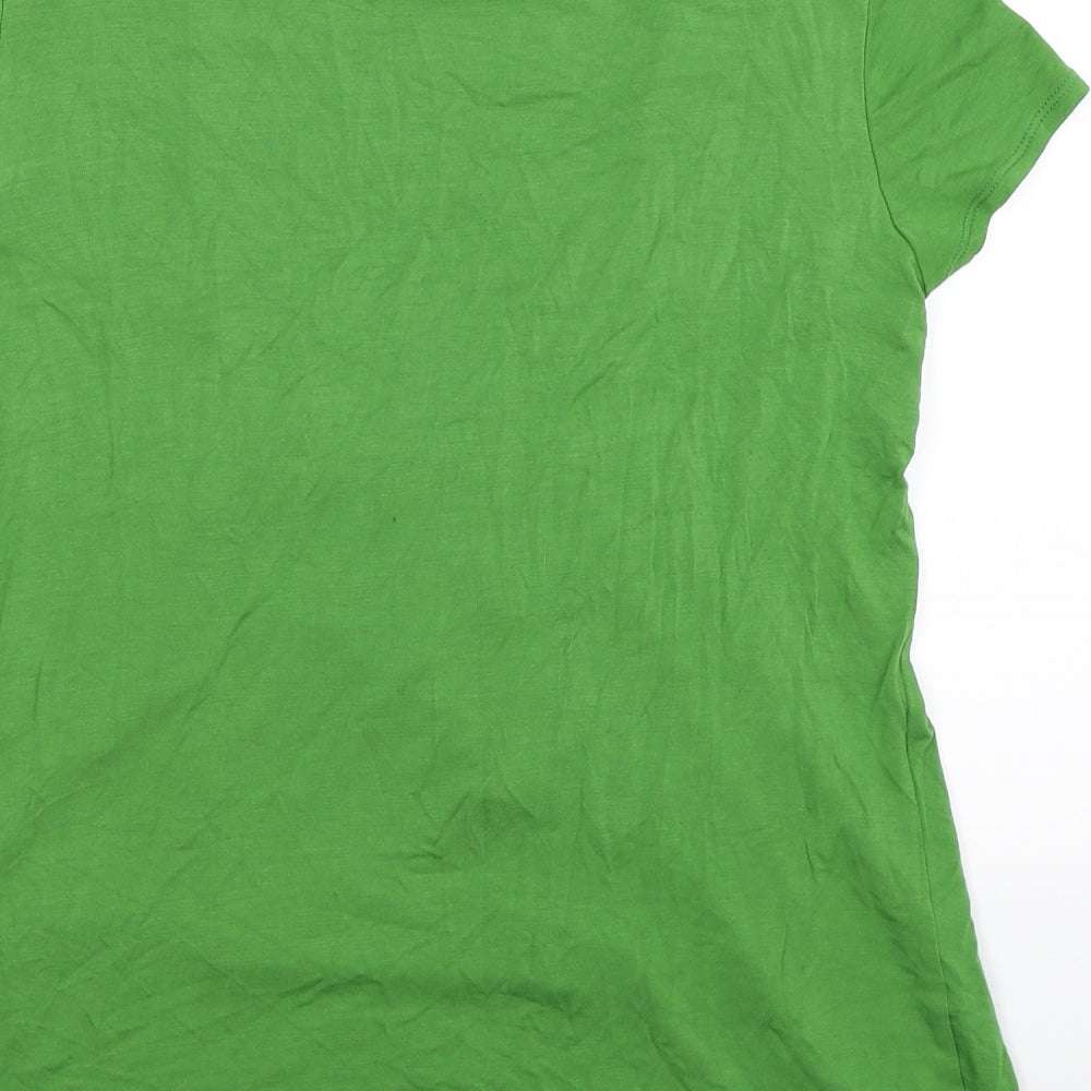 Wallis Womens Green   Basic T-Shirt Size 10