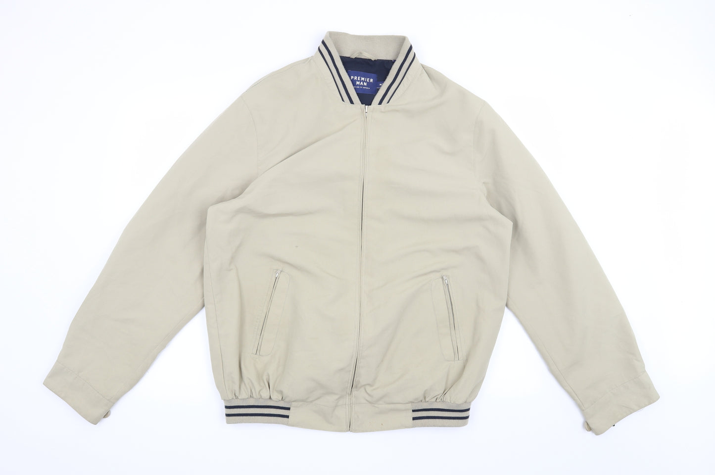 Premier Man Mens Beige   Jacket  Size M