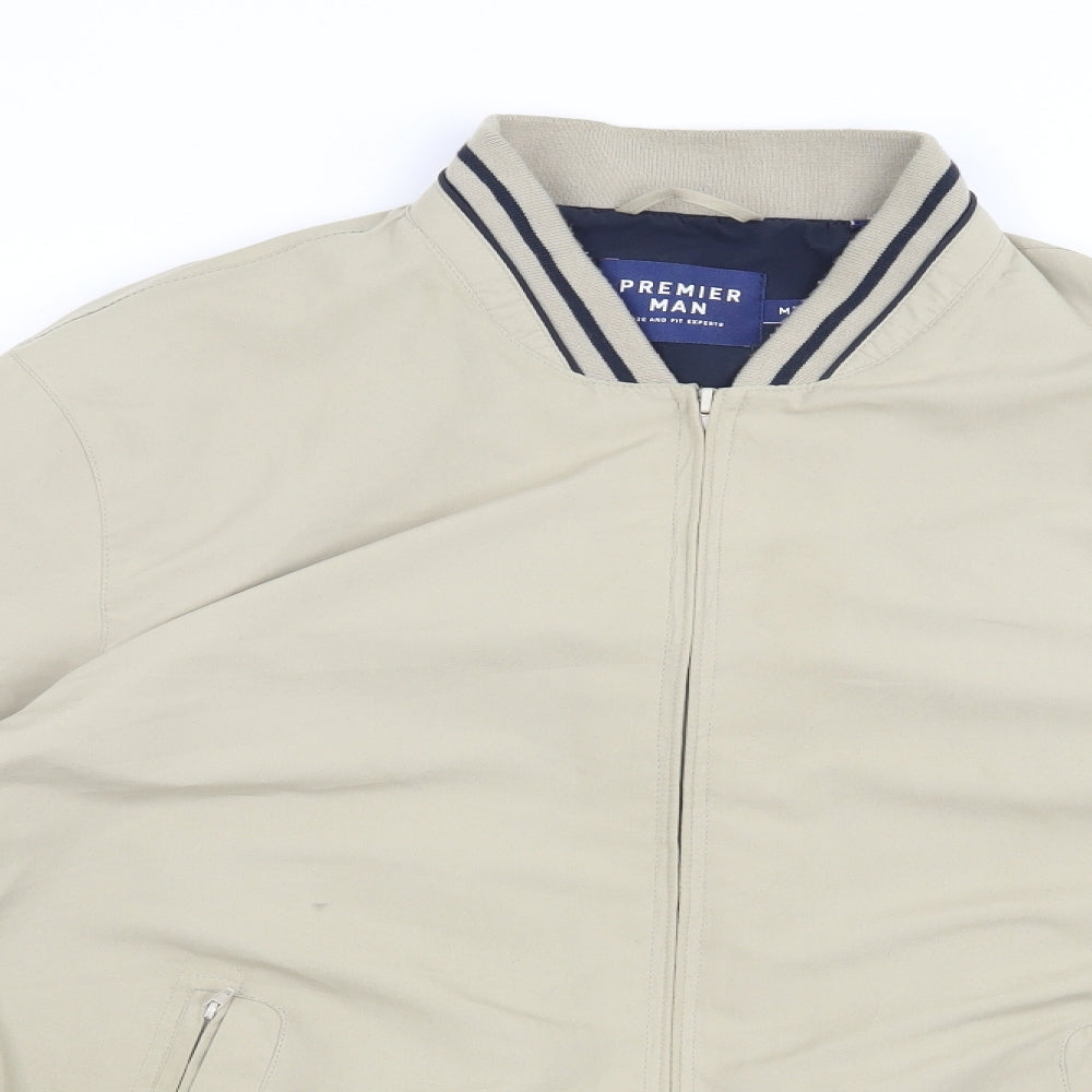 Premier Man Mens Beige   Jacket  Size M