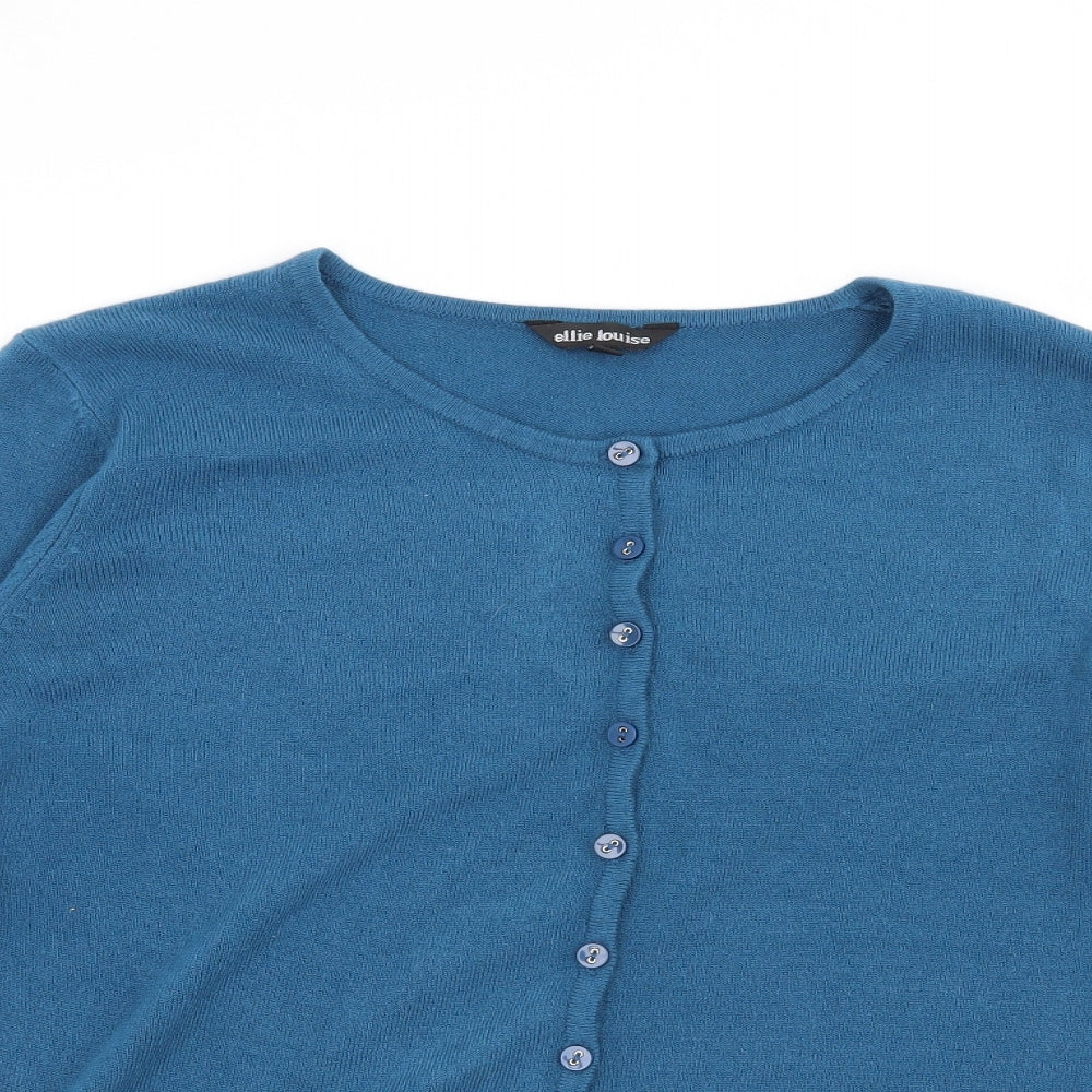 Ellie Louise  Womens Blue   Cardigan Jumper Size XL
