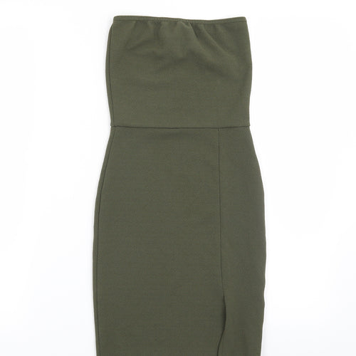Pretty Little Thing Womens Green   Bodycon  Size 4