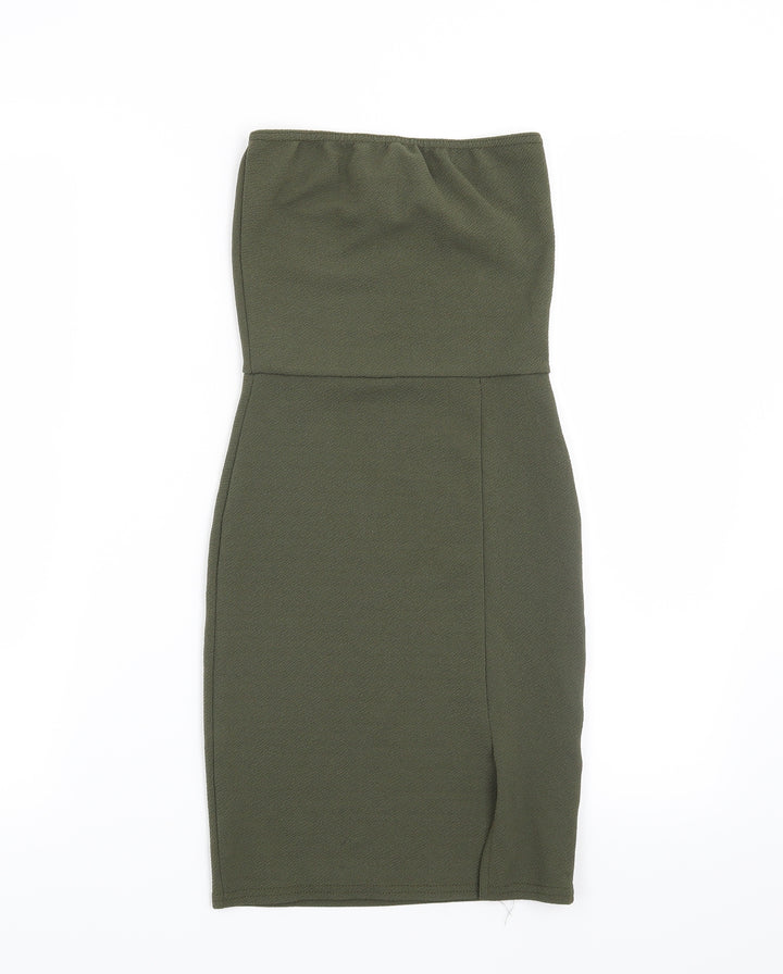 Pretty Little Thing Womens Green Bodycon Size 4