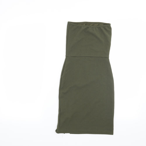 Pretty Little Thing Womens Green   Bodycon  Size 4