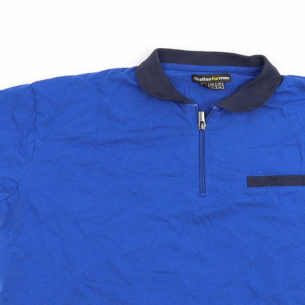 Atlas for Men Mens Blue    Polo Size M