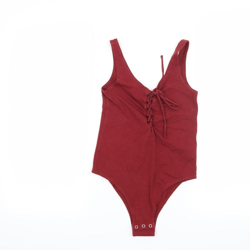Topshop Womens Red   Basic T-Shirt Size 8