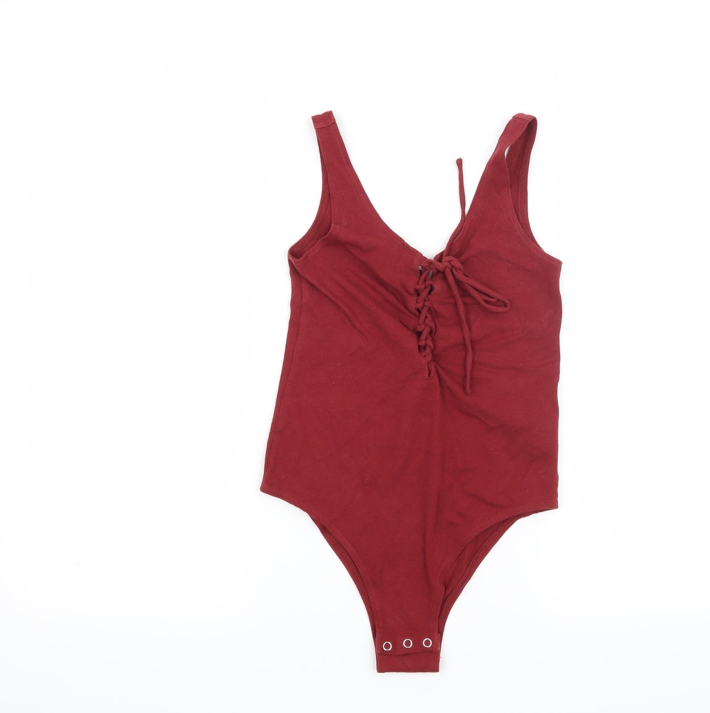 Topshop Womens Red   Basic T-Shirt Size 8
