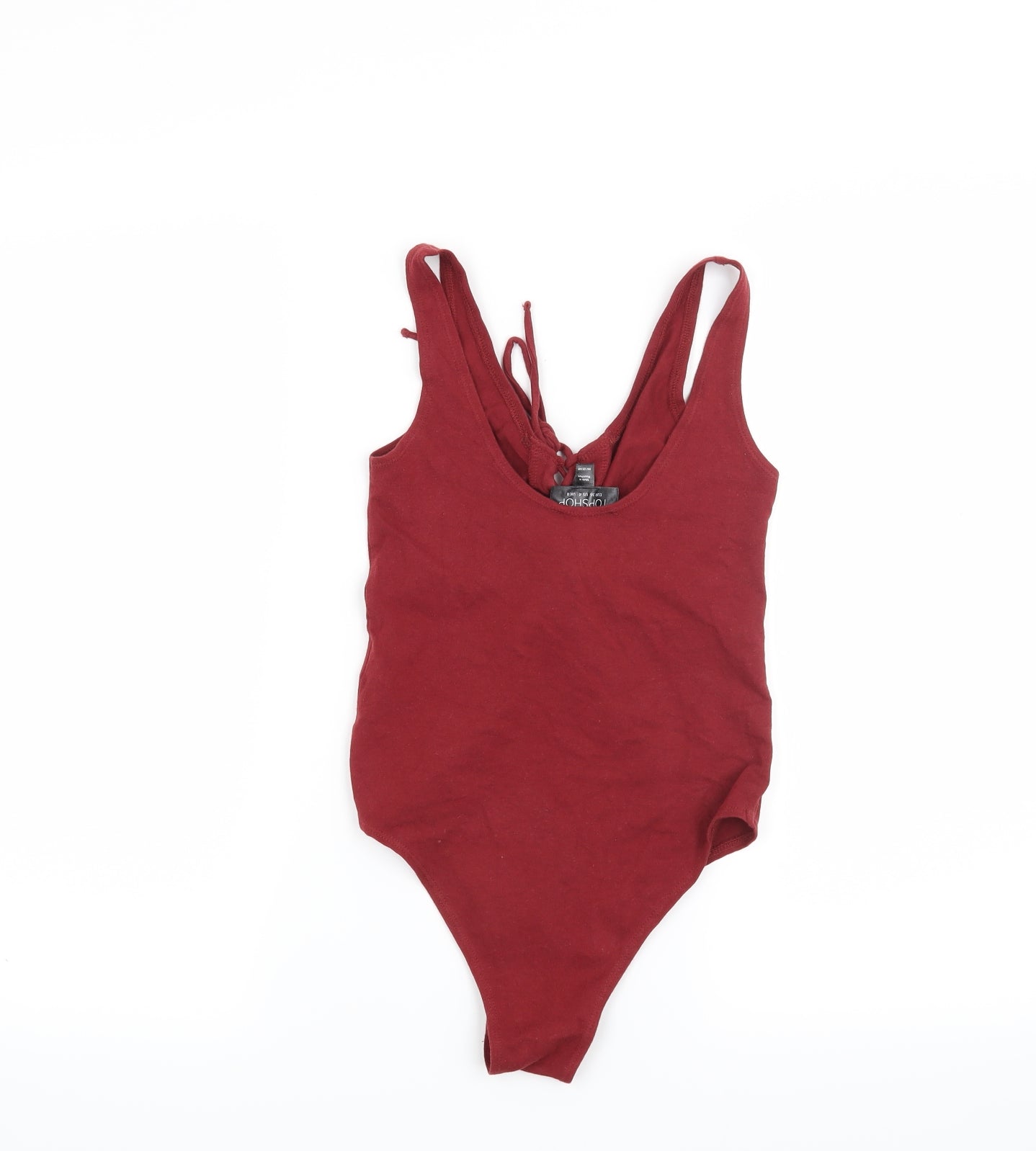 Topshop Womens Red   Basic T-Shirt Size 8