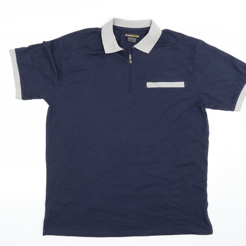 Atlas for Men Mens Blue    Polo Size M