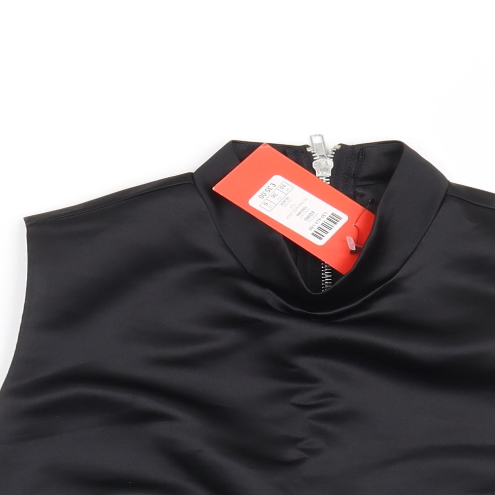 Rosie Fortescue Womens Black   Basic Blouse Size 10