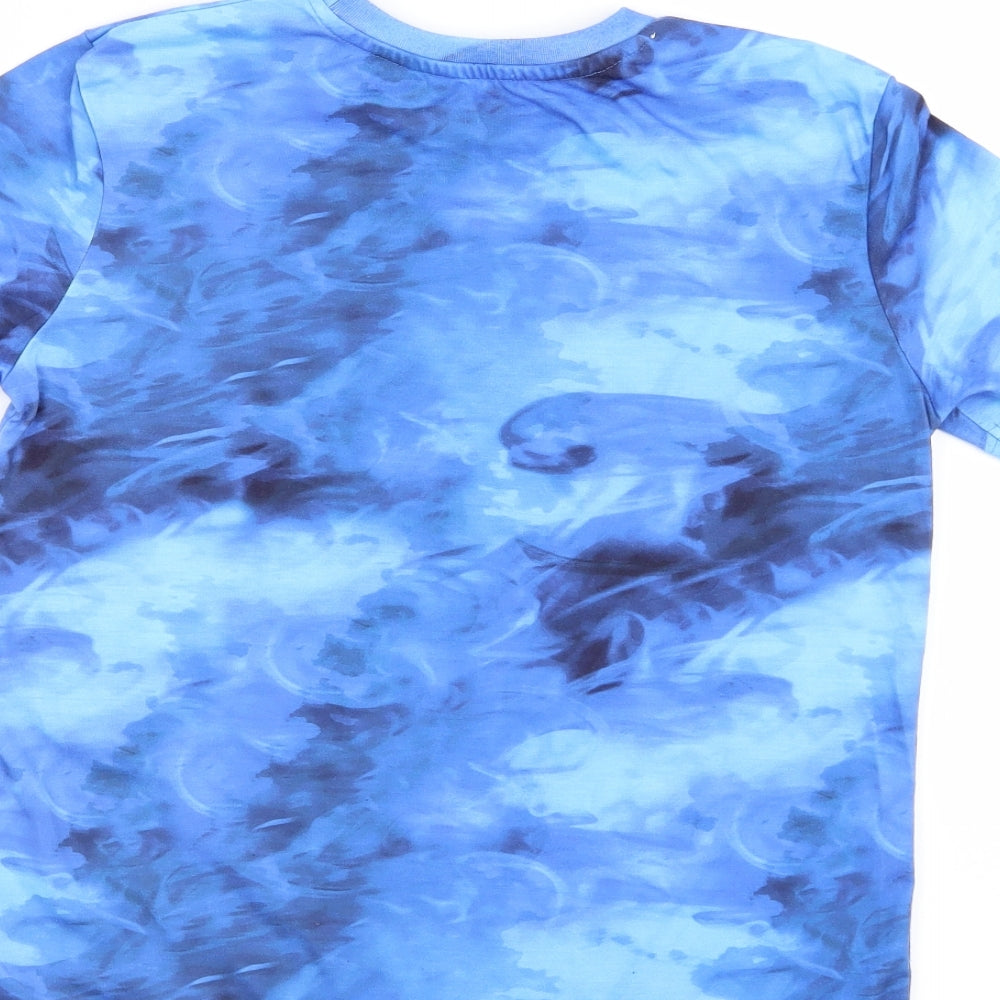 George Boys Blue   Basic T-Shirt Size 12-13 Years  - Playstation