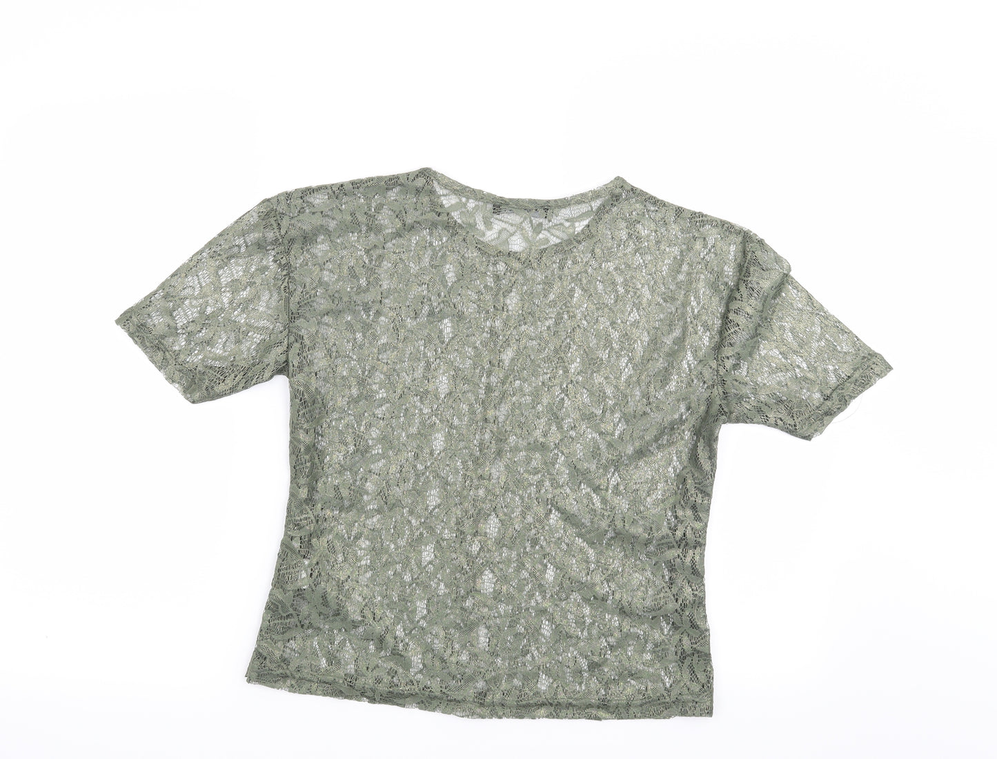 Atmosphere Womens Green Floral  Basic Blouse Size 8