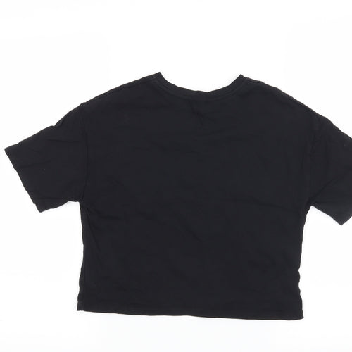 River Island Girls Black   Basic T-Shirt Size 9-10 Years  - Sassy