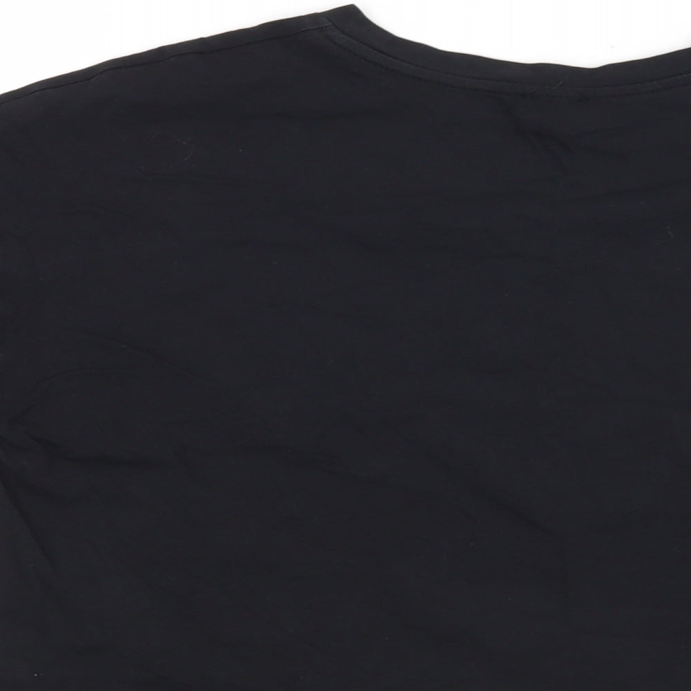 River Island Girls Black   Basic T-Shirt Size 9-10 Years  - Sassy